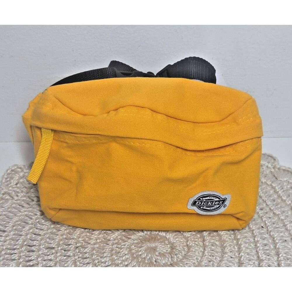 Dickies Fanny Pack Yellow Belt Bag Unisex Skater Retro Running Muscle Beach Bike